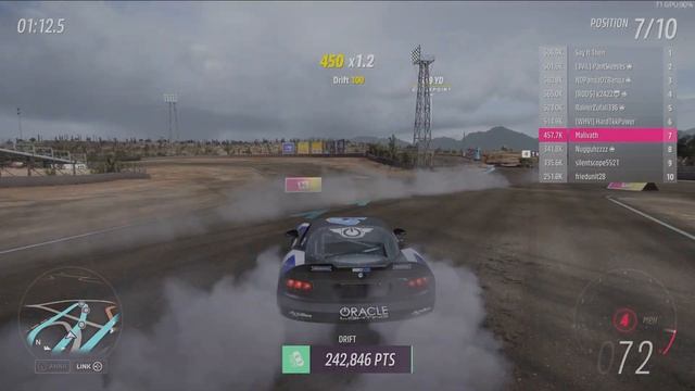 #43 Dodge Viper Forza Horizon 5 Drift Run 3 смотреть онлайн