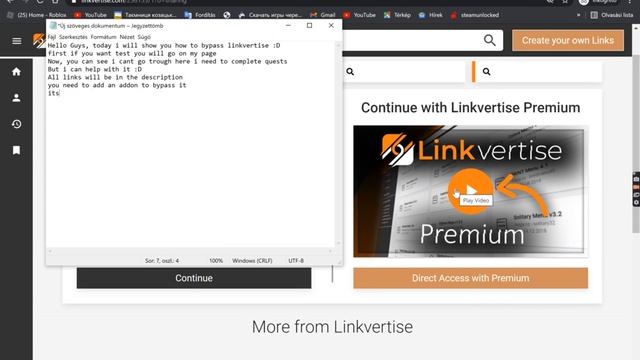 how to bypass linkvertise смотреть онлайн