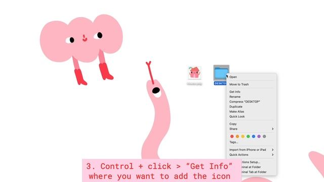 How To Put A Custom Icon On Your Desktop! (mac)