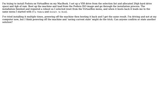 Fedora failing to install on VirtualBox in Mac OSX смотреть онлайн