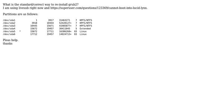Unix & Linux: Correct way to re-install grub in Ubuntu смотреть онлайн