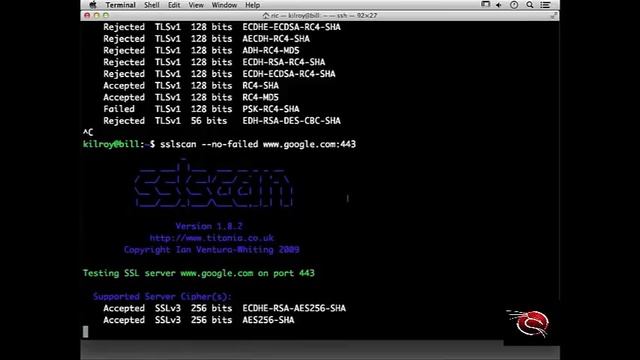 Ethical Hacking and Penetration Testing Course 32 : ssl scan смотреть онлайн