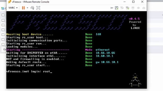 Freesco 0.4.5 In ESXI as a Bootable Floppy смотреть онлайн