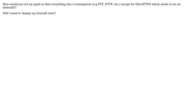 Unix & Linux: Squid transparency except for SSL/HTTPS смотреть онлайн