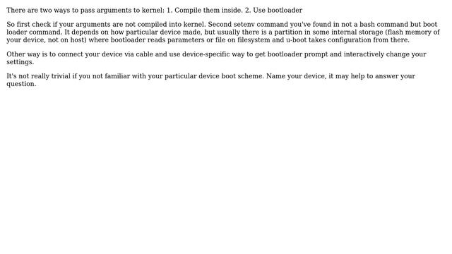 Unix & Linux: Uboot passes arguments to kernel! (3 Solutions!!) смотреть онлайн