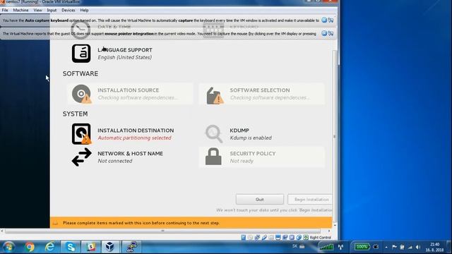 Installing Centos 7 on Virtualbox смотреть онлайн