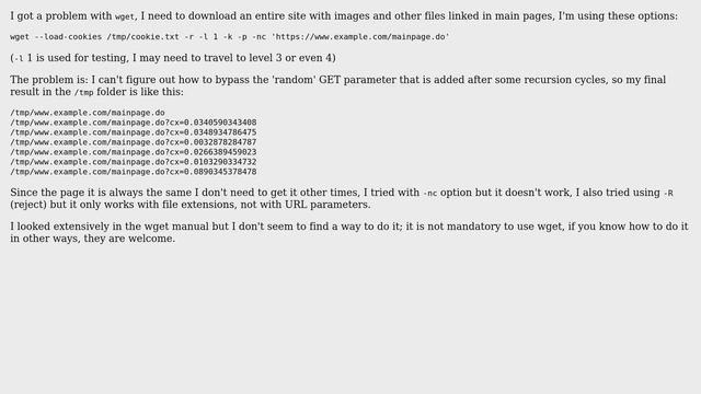 DevOps & SysAdmins: wget: how to download a file, whose url params changes dynamically, once only смотреть онлайн