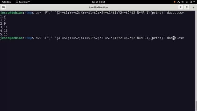 Regressão Linear com AWK - GNU/Linux. смотреть онлайн