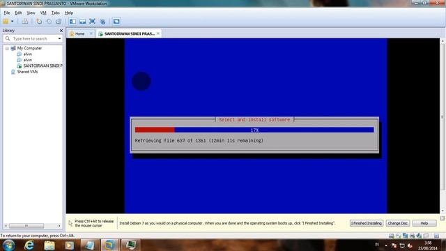 install debian on vm ware смотреть онлайн