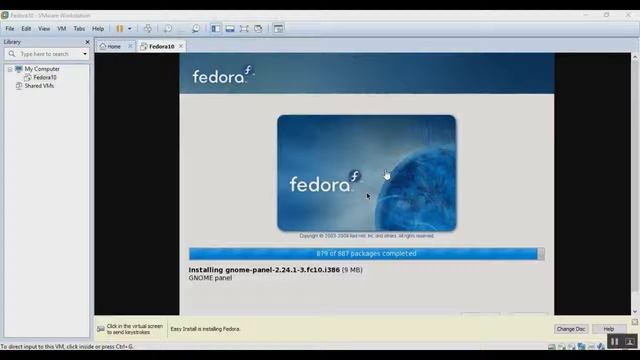 How to install Fedora10 on VMware workstation смотреть онлайн