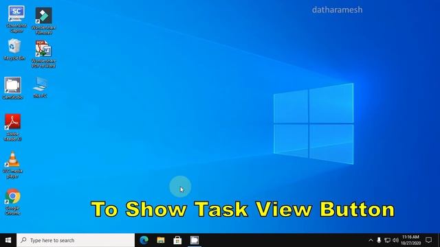 How to Hide or Show Task View Button In Windows 10 смотреть онлайн