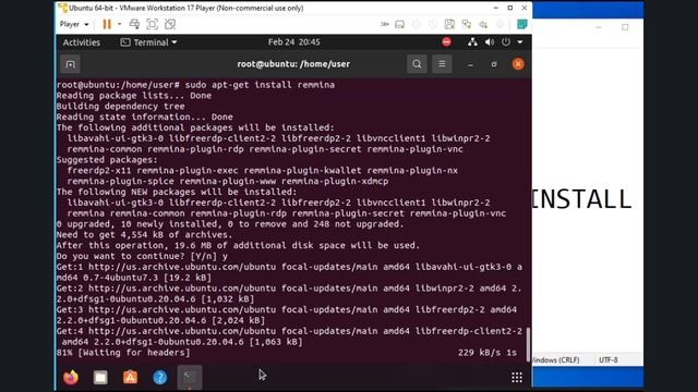 RDP installation on Ubuntu смотреть онлайн