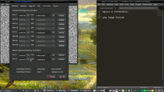 ManjaroLinux - Emulator SEGA - Instalacja_konfiguracja