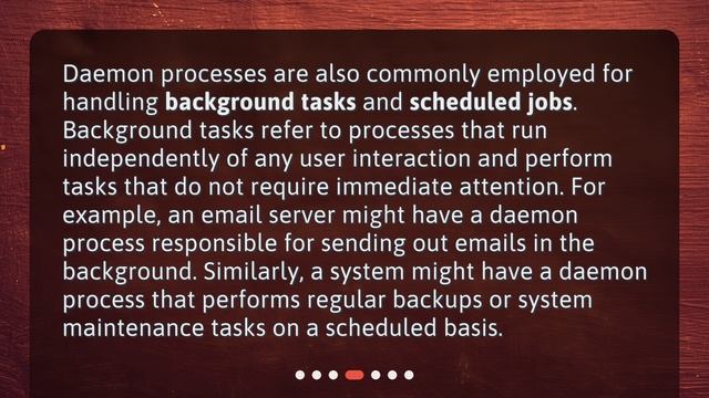 What are the common uses of a daemon process? смотреть онлайн