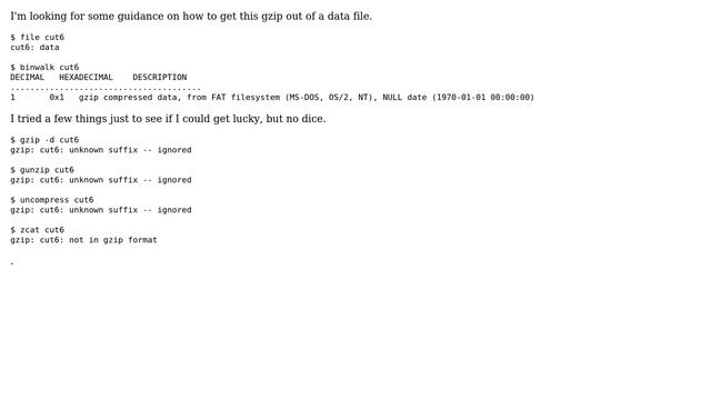 Unix & Linux: Extract gzip from data file (2 Solutions!!) смотреть онлайн