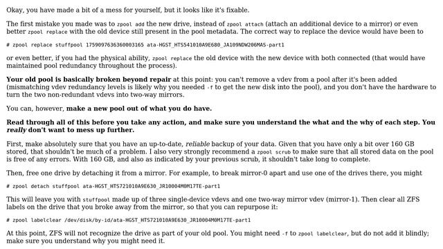 Unix & Linux: ZFS messed mirrors up (2 Solutions!!) смотреть онлайн