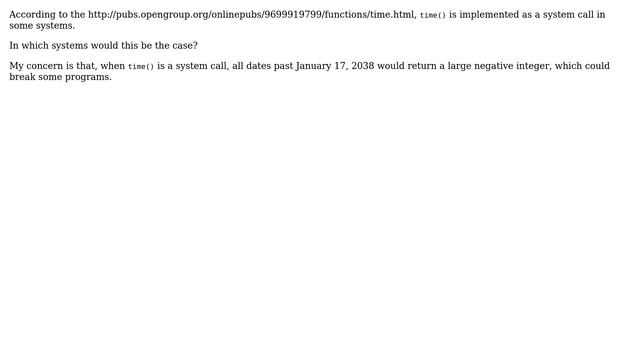 Unix & Linux: On which systems does the time() function act as a system call? смотреть онлайн