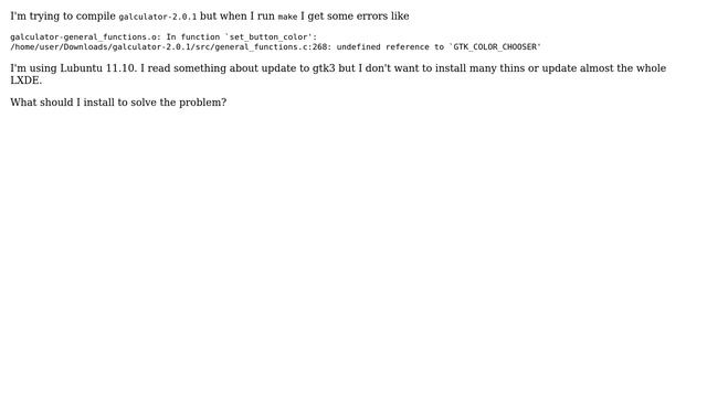 Unix & Linux: Galculator does not compile смотреть онлайн