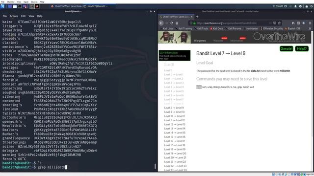 Over The Wire Bandit Wargame Levels 5-10 Tutorial and Walkthrough смотреть онлайн