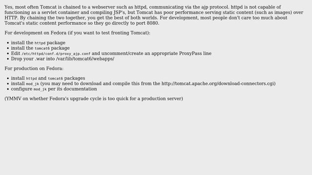 DevOps & SysAdmins: JSP / Tomcat / Apache setup overview on Fedora Core (2 Solutions!!) смотреть онлайн
