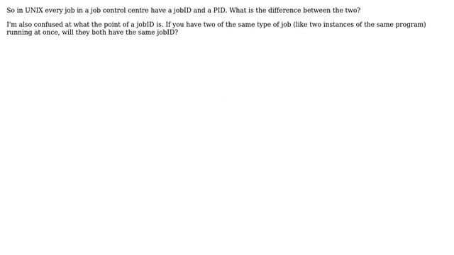 Unix & Linux: jobID and PID difference and clarification смотреть онлайн