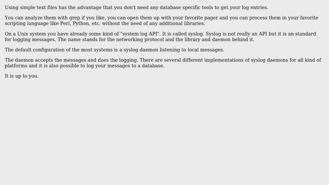 Why are there so many log files in a typical Linux system? Why don't they use one consolidated... смотреть онлайн
