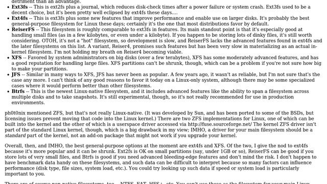 Do I use ext4 for all partitions (such as / and /boot)? What are the other formats used for? смотреть онлайн