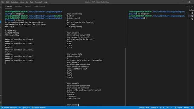 Demo a socket project using C programming langugae смотреть онлайн
