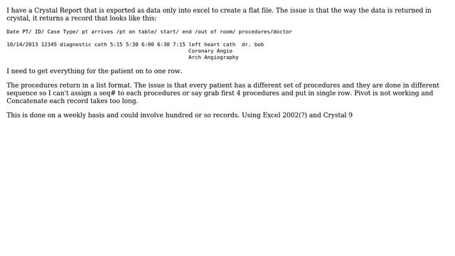 Unix & Linux: Consolidating one column of data into an existing row of data in Excel смотреть онлайн