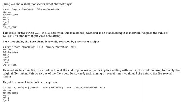 Unix & Linux: How to append a variable in a text file after a certain word? (2 Solutions!!) смотреть онлайн