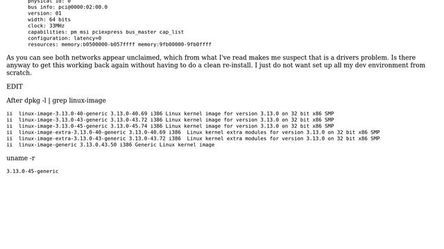 Ubuntu: Network connections appear unclaimed after purging linux-images смотреть онлайн