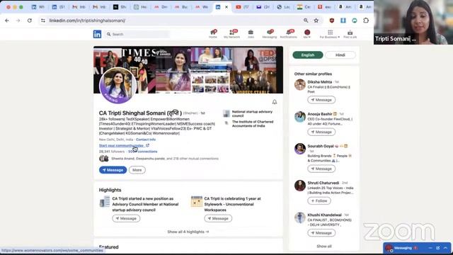 Speaker Session by Mrs. Tripti Shinghal Somani смотреть онлайн