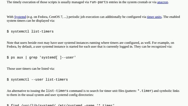How can get a list of all scheduled cron jobs on my machine? смотреть онлайн