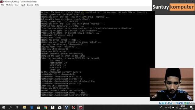 Cara konfigurasi FTP Server di debian 8 смотреть онлайн