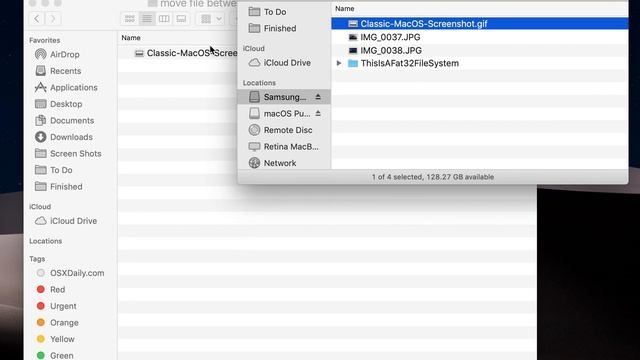 Move Files Between Disks / Volumes Without Copying Mac by Holding COMMAND Key смотреть онлайн