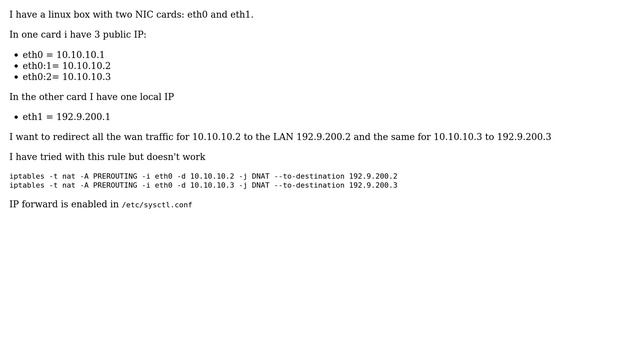 Server with 3 public IP and iptables смотреть онлайн