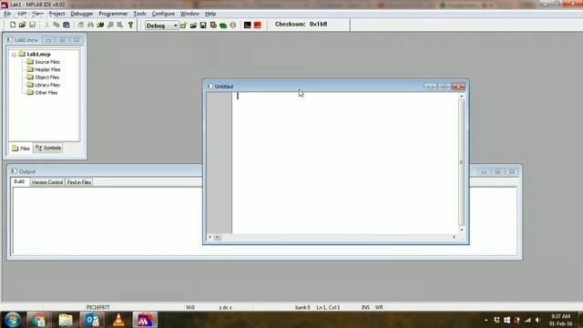 Create a C Project Using HITECH C in MPLAB v8.92 смотреть онлайн