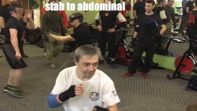 Loosing balance after a good void / Knife fight. Ножевой бой, потеря равновесия смотреть онлайн