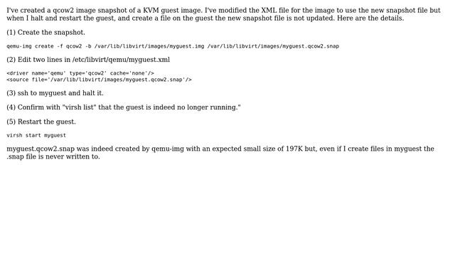 Unix & Linux: Modified QEMU XML file does not appear to be used (2 Solutions!!) смотреть онлайн