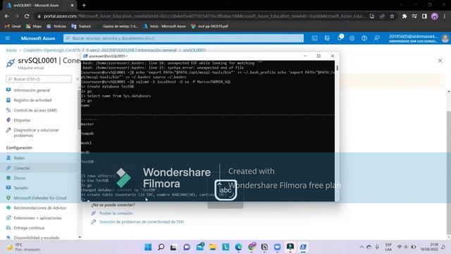 Instalación y configuración de SQL server con Linux en Azure смотреть онлайн