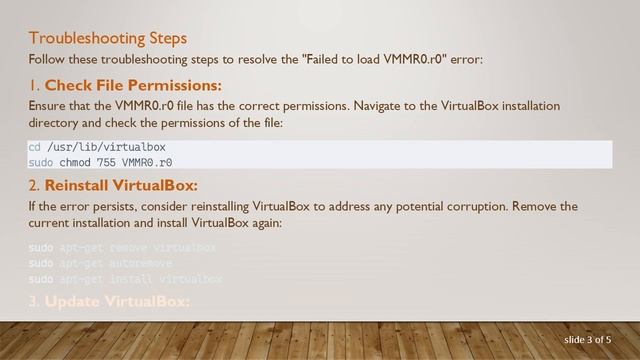 Troubleshooting "Failed to load VMMR0.r0" Error in VirtualBox on Ubuntu смотреть онлайн