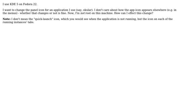 Unix & Linux: How do I change the icon for an application on the KDE panel? (2 Solutions!!) смотреть онлайн
