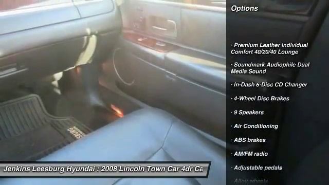 2008 Lincoln Town Car Leesburg Florida 3VT4291A смотреть онлайн