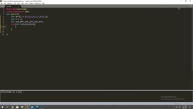 Sort Array of 0s,1s and 2s | DSA Tutorials смотреть онлайн