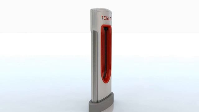 3D Model of Tesla Electric Car Station Review смотреть онлайн