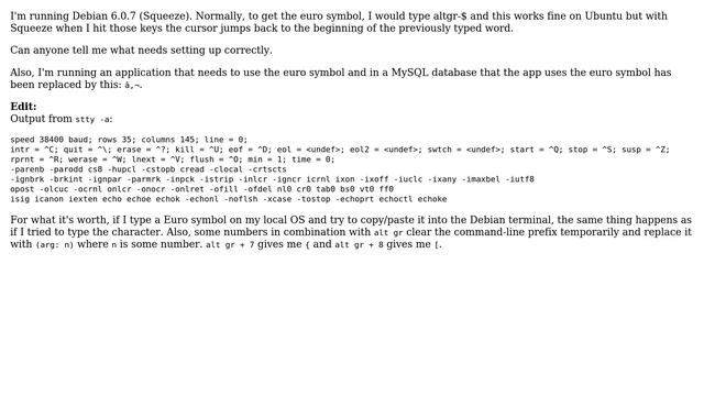 Unix & Linux: Debian Squeeze character encoding issue смотреть онлайн