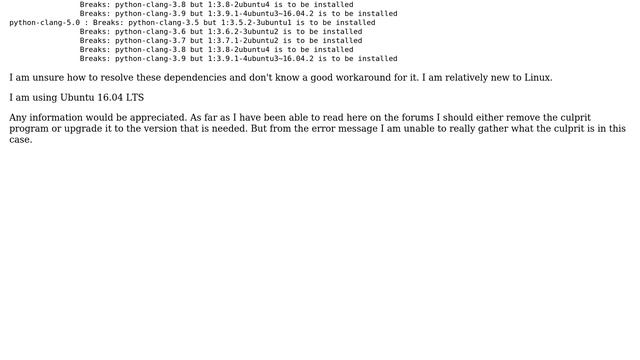 Ubuntu: Unmet dependencies when installing Clang++ смотреть онлайн