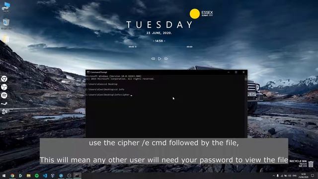 How to encrypt files using the CMD prompt Windows 10 смотреть онлайн