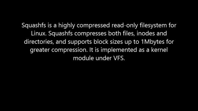 Download squashfs A Compressed fs for LinuxHere! смотреть онлайн