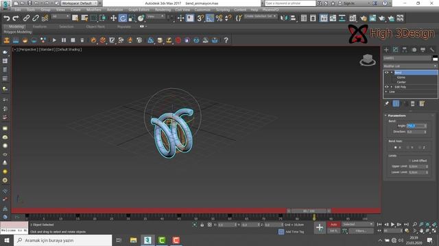 11) 3Ds Max Modifier Bend Animation Tutorial смотреть онлайн